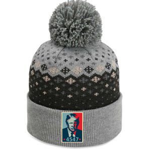 Trump 45th And 47th President Election 2024 Donald Trump Gift The Baniff Cuffed Pom Beanie