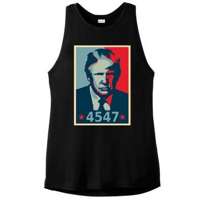 Trump 45th And 47th President Election 2024 Donald Trump Gift Ladies PosiCharge Tri-Blend Wicking Tank