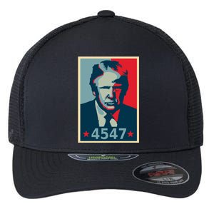 Trump 45th And 47th President Election 2024 Donald Trump Gift Flexfit Unipanel Trucker Cap