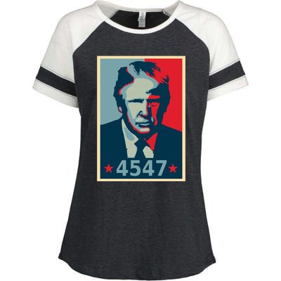 Trump 45th And 47th President Election 2024 Donald Trump Gift Enza Ladies Jersey Colorblock Tee