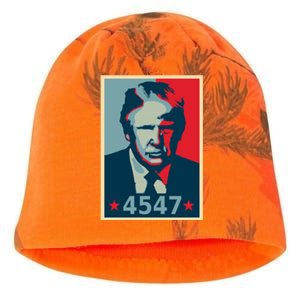 Trump 45th And 47th President Election 2024 Donald Trump Gift Kati - Camo Knit Beanie