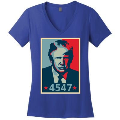 Trump 45th And 47th President Election 2024 Donald Trump Gift Women's V-Neck T-Shirt