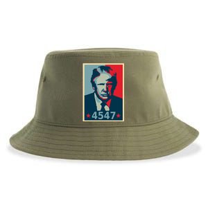 Trump 45th And 47th President Election 2024 Donald Trump Gift Sustainable Bucket Hat