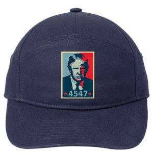 Trump 45th And 47th President Election 2024 Donald Trump Gift 7-Panel Snapback Hat