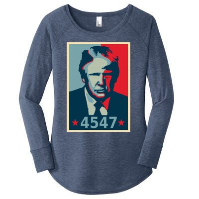 Trump 45th And 47th President Election 2024 Donald Trump Gift Women's Perfect Tri Tunic Long Sleeve Shirt