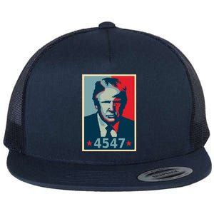 Trump 45th And 47th President Election 2024 Donald Trump Gift Flat Bill Trucker Hat