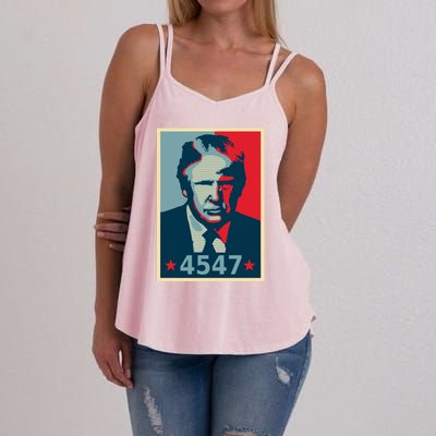 Trump 45th And 47th President Election 2024 Donald Trump Gift Women's Strappy Tank