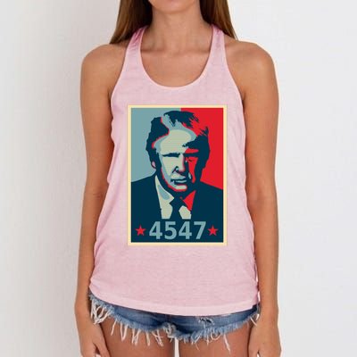 Trump 45th And 47th President Election 2024 Donald Trump Gift Women's Knotted Racerback Tank