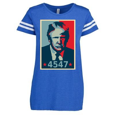 Trump 45th And 47th President Election 2024 Donald Trump Gift Enza Ladies Jersey Football T-Shirt