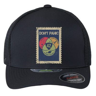 The 42 Answer To Life The Universe And Everything Postage Flexfit Unipanel Trucker Cap