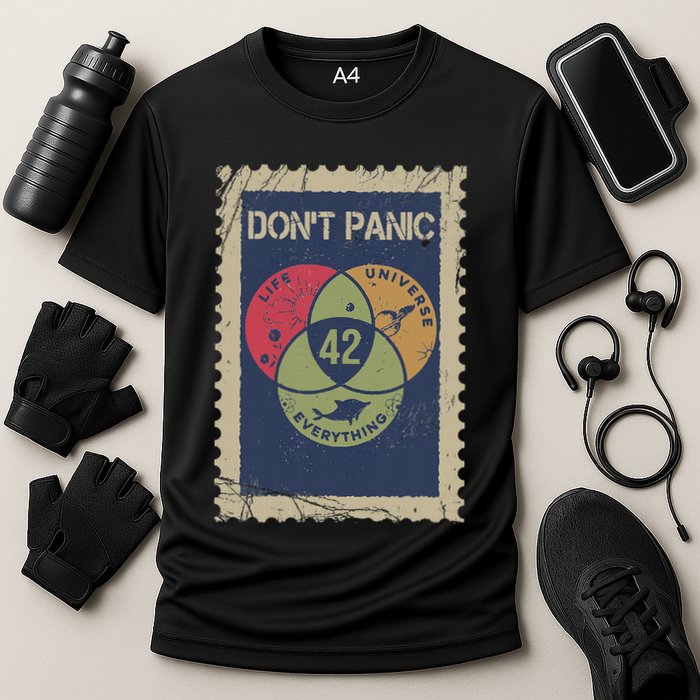 The 42 Answer To Life The Universe And Everything Postage Performance Shirt