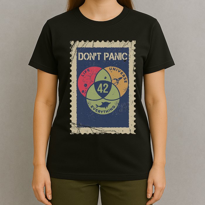 The 42 Answer To Life The Universe And Everything Postage T-Shirt