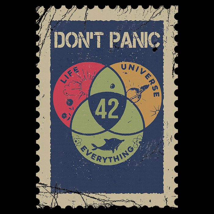 The 42 Answer To Life The Universe And Everything Postage T-Shirt