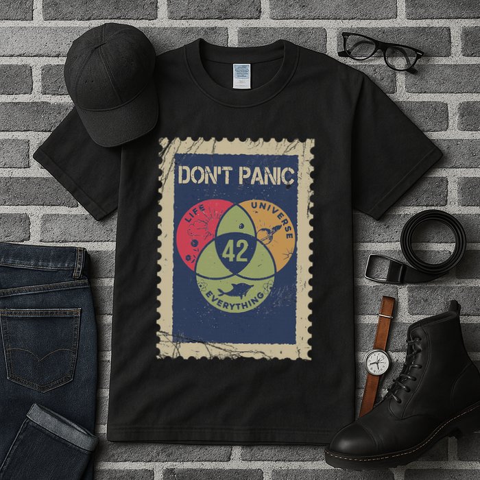 The 42 Answer To Life The Universe And Everything Postage Tall T-Shirt