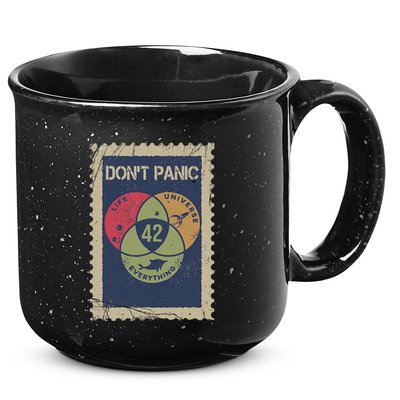 The 42 Answer To Life The Universe And Everything Postage 15oz Campfire Ceramic Mug