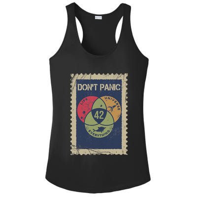 The 42 Answer To Life The Universe And Everything Postage Ladies PosiCharge Competitor Racerback Tank