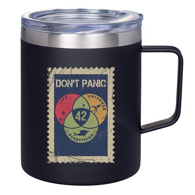 The 42 Answer To Life The Universe And Everything Postage 12oz Stainless Steel Coffee Mug