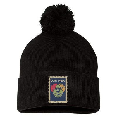 The 42 Answer To Life The Universe And Everything Postage Pom Pom 12in Knit Beanie