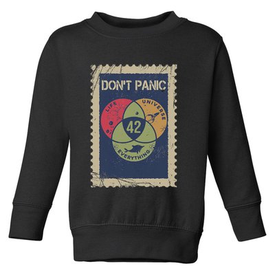 The 42 Answer To Life The Universe And Everything Postage Toddler Sweatshirt