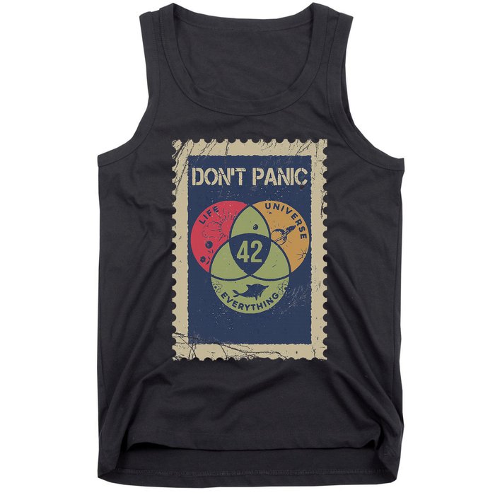 The 42 Answer To Life The Universe And Everything Postage Tank Top