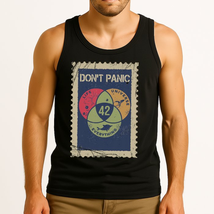 The 42 Answer To Life The Universe And Everything Postage Tank Top