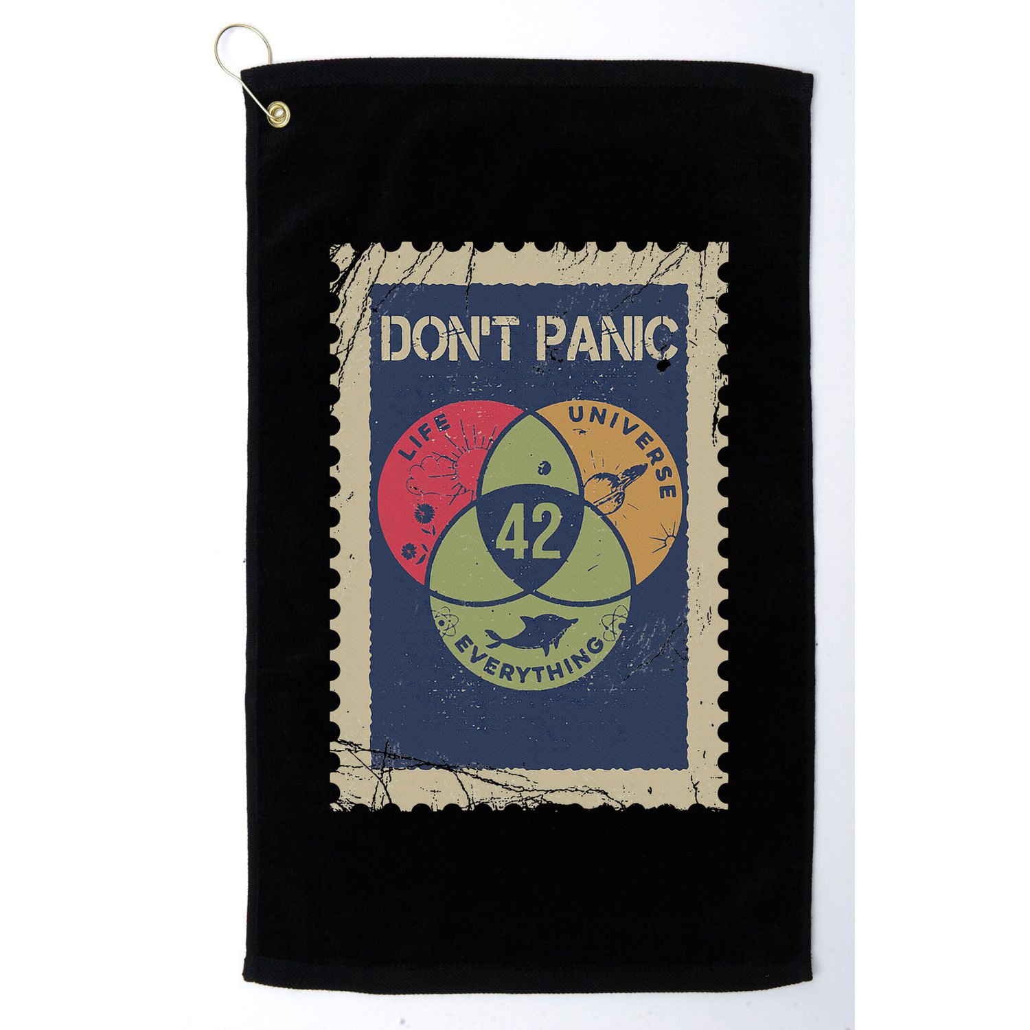 The 42 Answer To Life The Universe And Everything Postage Golf Towel