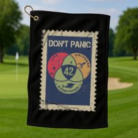 The 42 Answer To Life The Universe And Everything Postage Golf Towel