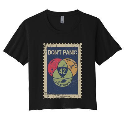 The 42 Answer To Life The Universe And Everything Postage Crop Top