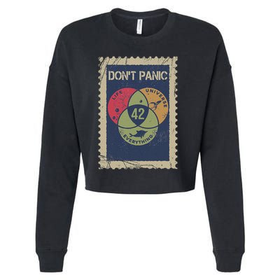 The 42 Answer To Life The Universe And Everything Postage Cropped Pullover Crew
