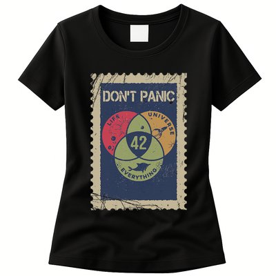 The 42 Answer To Life The Universe And Everything Postage Womens T-Shirt