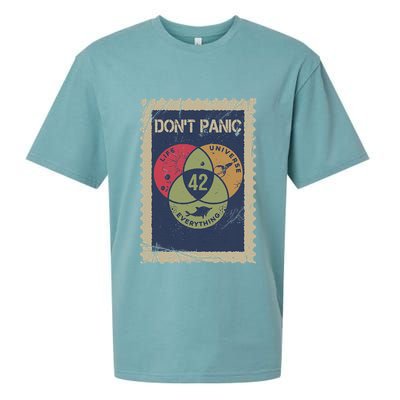 The 42 Answer To Life The Universe And Everything Postage Sueded Cloud Jersey T-Shirt