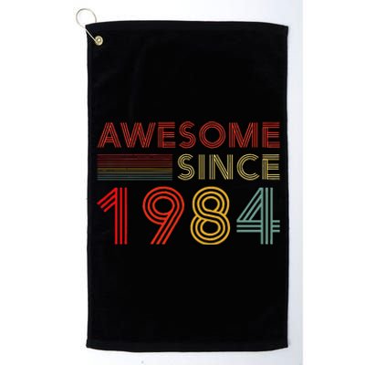 Turning 40 Birthday Decorations 40th Bday 1984 Birthday Platinum Collection Golf Towel