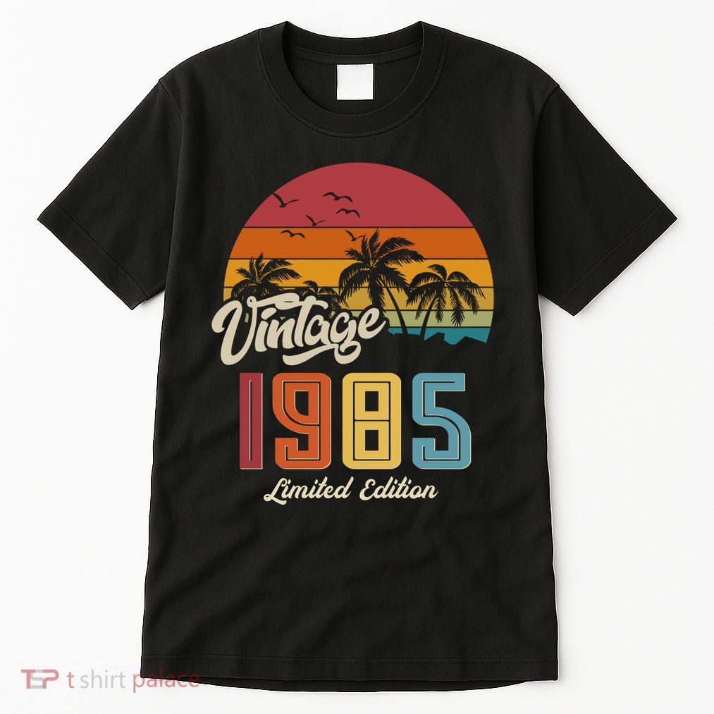 Tropical 40th Birthday Vintage 1985 Limited Edition Tall T-Shirt