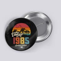Tropical 40th Birthday Vintage 1985 Limited Edition Button