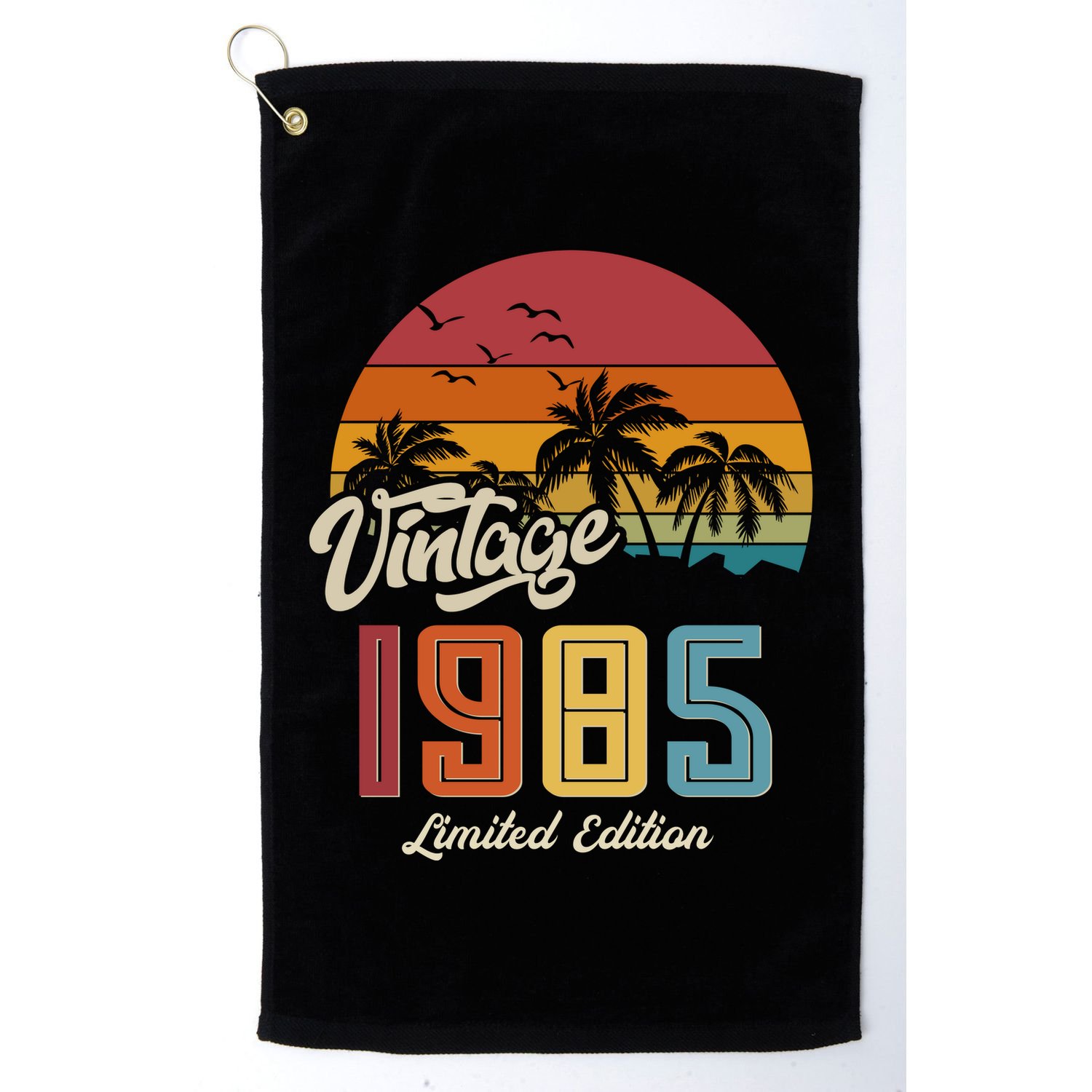 Tropical 40th Birthday Vintage 1985 Limited Edition Golf Towel