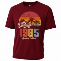 Tropical 40th Birthday Vintage 1985 Limited Edition Cooling Performance Crew T-Shirt