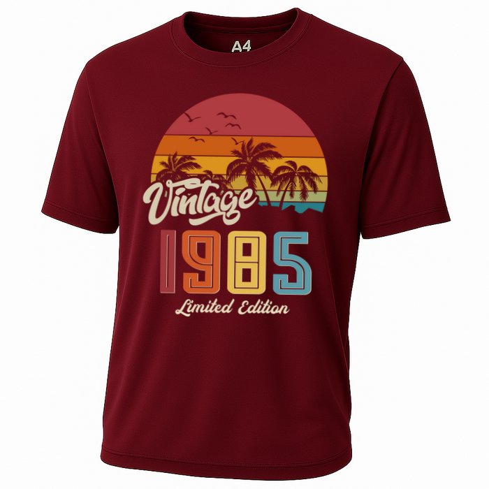 Tropical 40th Birthday Vintage 1985 Limited Edition Cooling Performance Crew T-Shirt