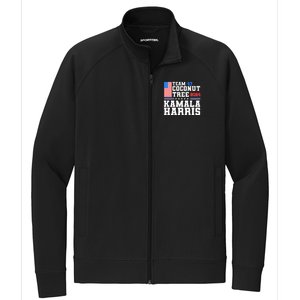 Team 47 Coconut Tree 2024 Kamala Harris 2024 Election Stretch Full-Zip Cadet Jacket