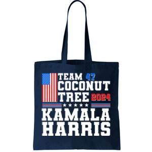 Team 47 Coconut Tree 2024 Kamala Harris 2024 Election Tote Bag