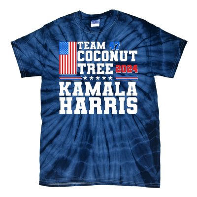 Team 47 Coconut Tree 2024 Kamala Harris 2024 Election Tie-Dye T-Shirt