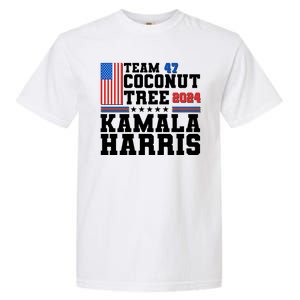 Team 47 Coconut Tree 2024 Kamala Harris 2024 Election Garment-Dyed Heavyweight T-Shirt