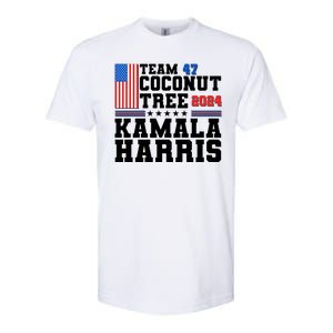 Team 47 Coconut Tree 2024 Kamala Harris 2024 Election Softstyle CVC T-Shirt