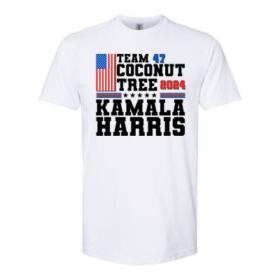 Team 47 Coconut Tree 2024 Kamala Harris 2024 Election Softstyle CVC T-Shirt