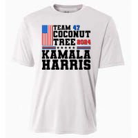 Team 47 Coconut Tree 2024 Kamala Harris 2024 Election Cooling Performance Crew T-Shirt