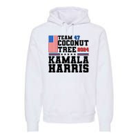 Team 47 Coconut Tree 2024 Kamala Harris 2024 Election Premium Hoodie