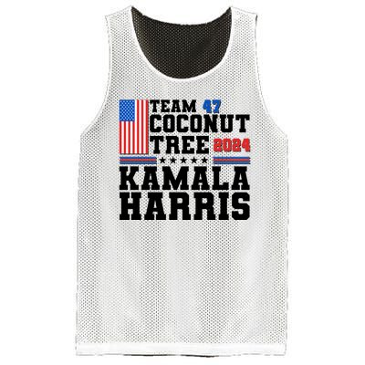 Team 47 Coconut Tree 2024 Kamala Harris 2024 Election Mesh Reversible Basketball Jersey Tank