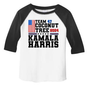 Team 47 Coconut Tree 2024 Kamala Harris 2024 Election Toddler Fine Jersey T-Shirt