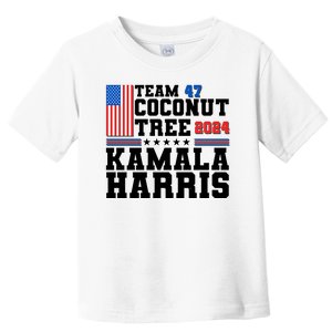 Team 47 Coconut Tree 2024 Kamala Harris 2024 Election Toddler T-Shirt