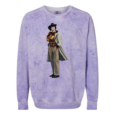 The 4th Dr Who Tom Baker Colorblast Crewneck Sweatshirt