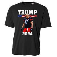 Trump 47 Football Jersey 2024 Us Flag Trump Vance 2024 Gift Cooling Performance Crew T-Shirt